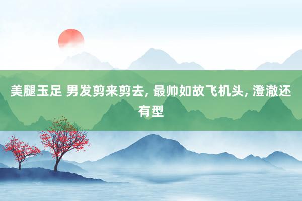 美腿玉足 男发剪来剪去， 最帅如故飞机头， 澄澈还有型