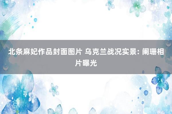 北条麻妃作品封面图片 乌克兰战况实景: 阑珊相片曝光
